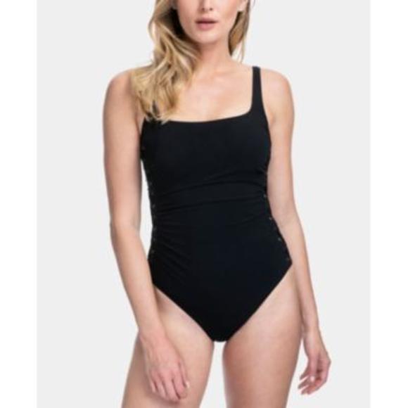 Profile By Gottex Side Lace One-Piece Swimsuit Women's Swimsuit - Picture 1 of 1